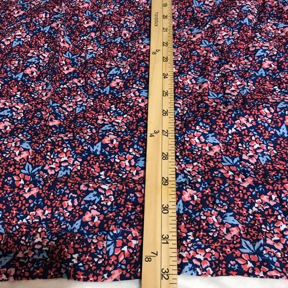 Woman Within Tunic Top Women’s Size 5X Color Orange Floral Long Sleeve’s Notched - Picture 13 of 14